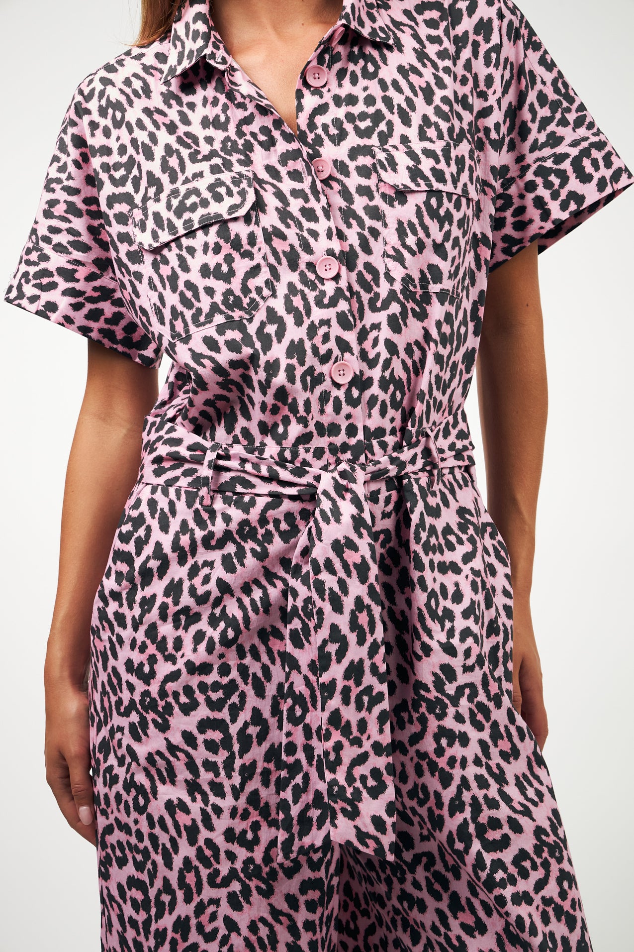 MathildeLL Jumpsuit SS - Light Pink