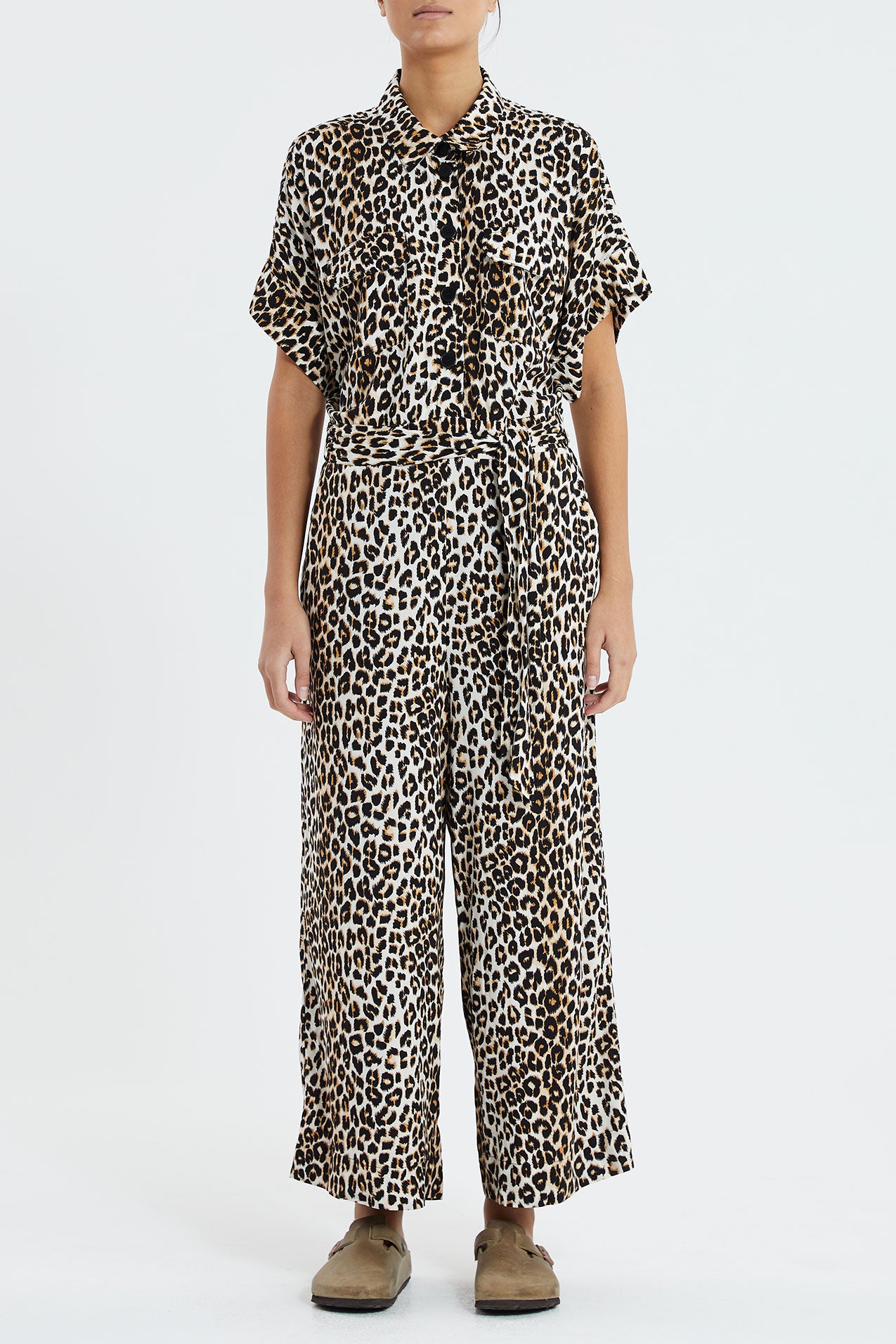 Lollys Laundry Mathilde Jumpsuit Pants 72 Leopard Print