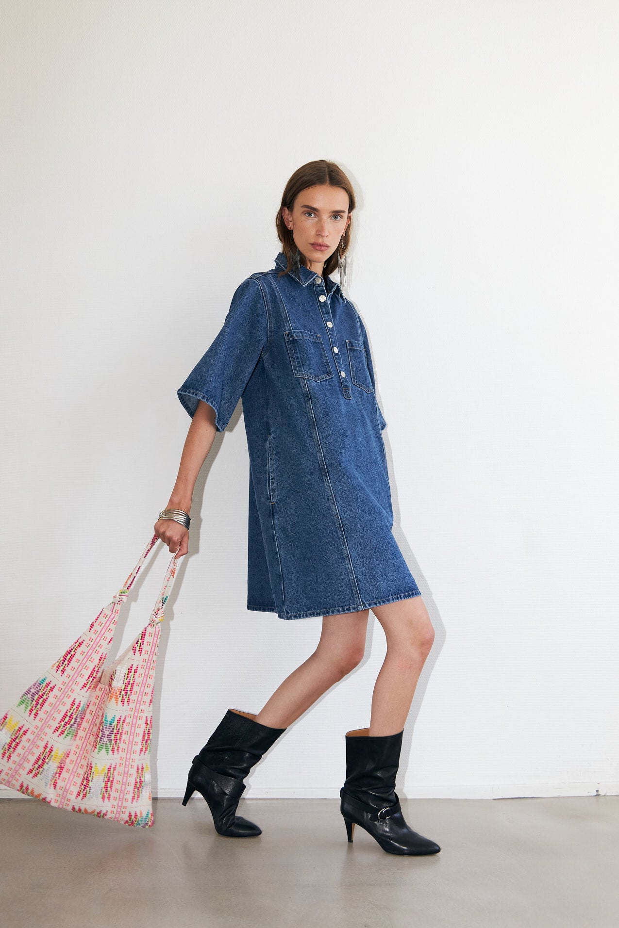 Lollys Laundry MolaLL Denim Dress Dress 20 Blue