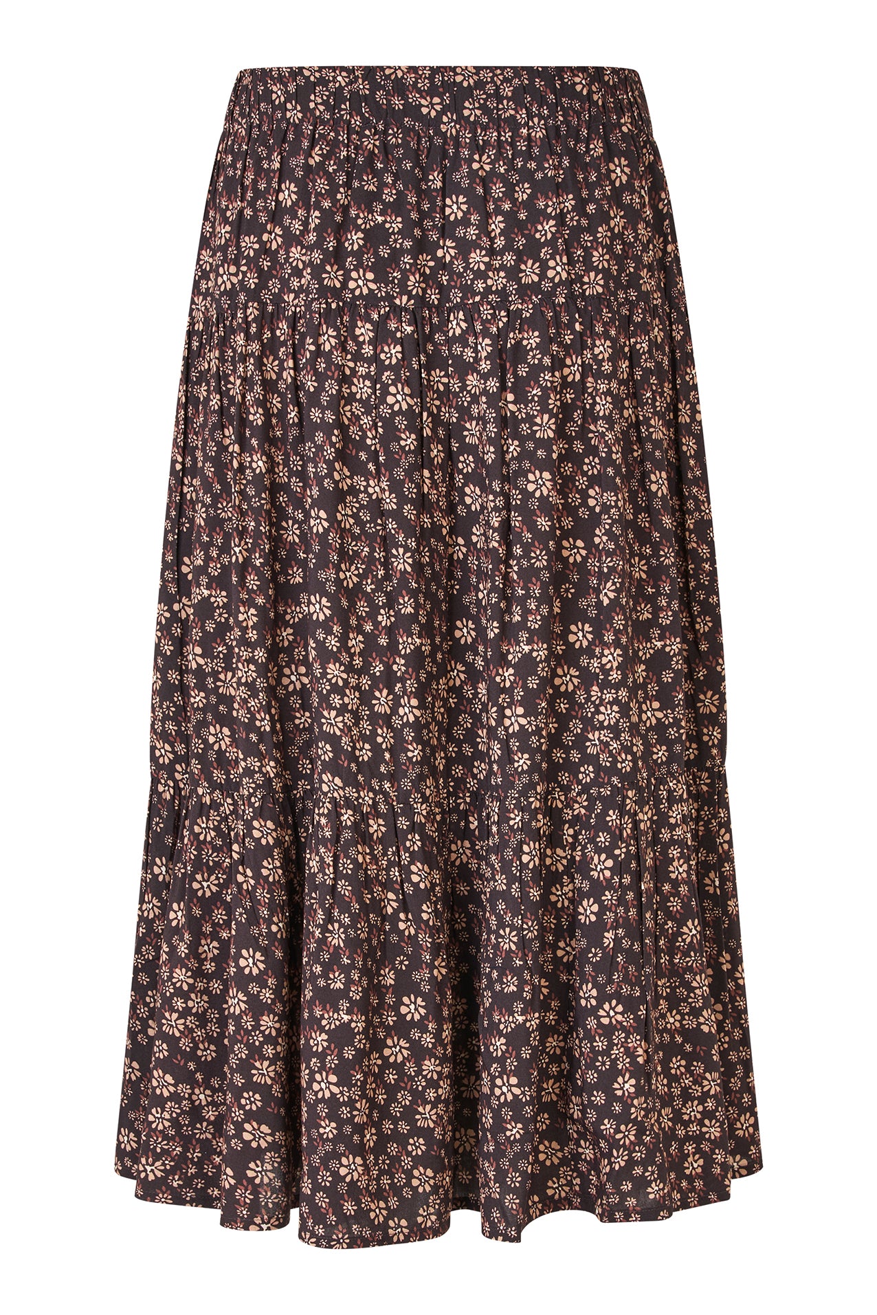 Lollys Laundry MorningLL Midi Skirt Skirt 87 Dark Mokka