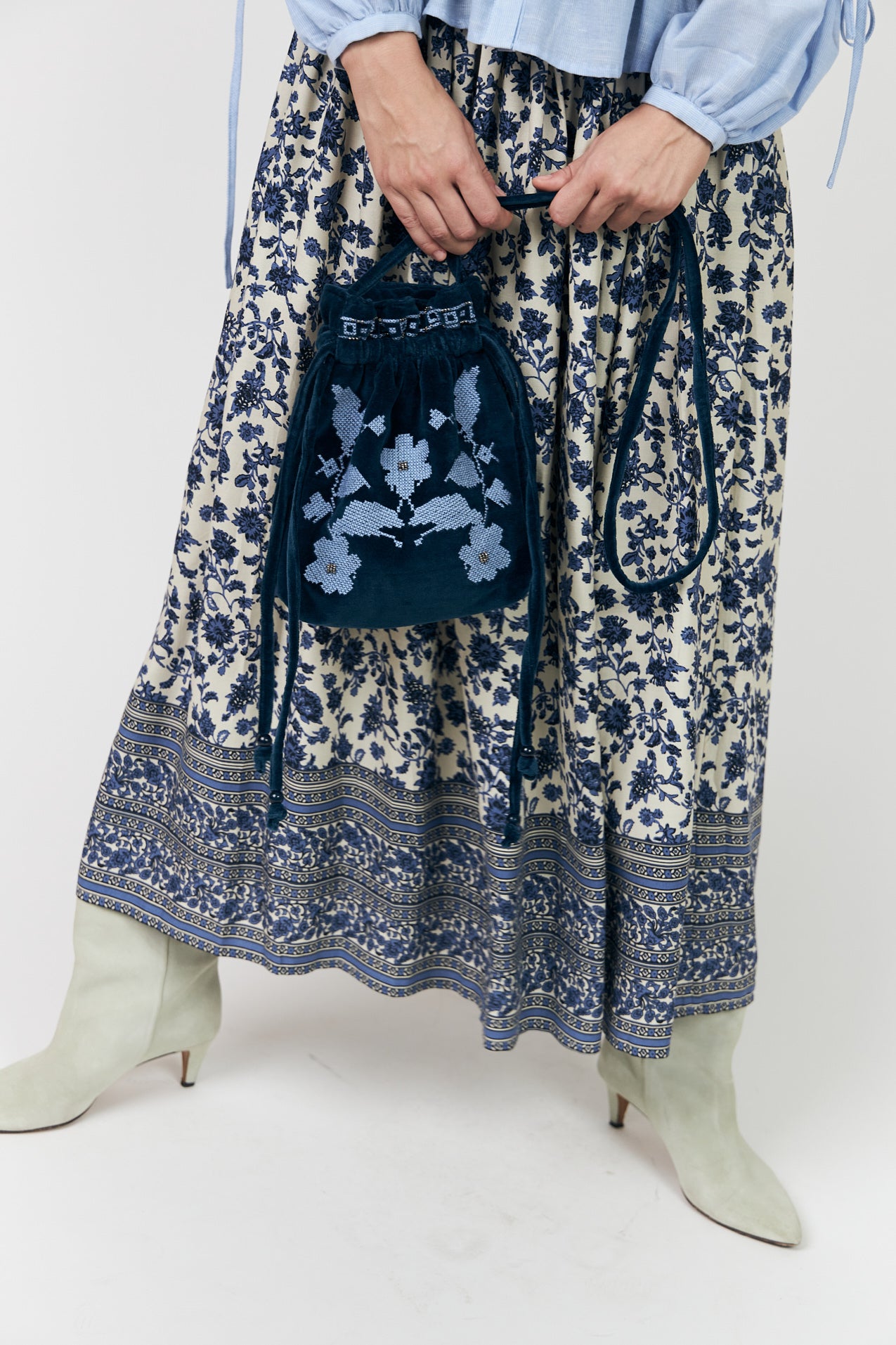 MyraLL Maxi Skirt - Blue