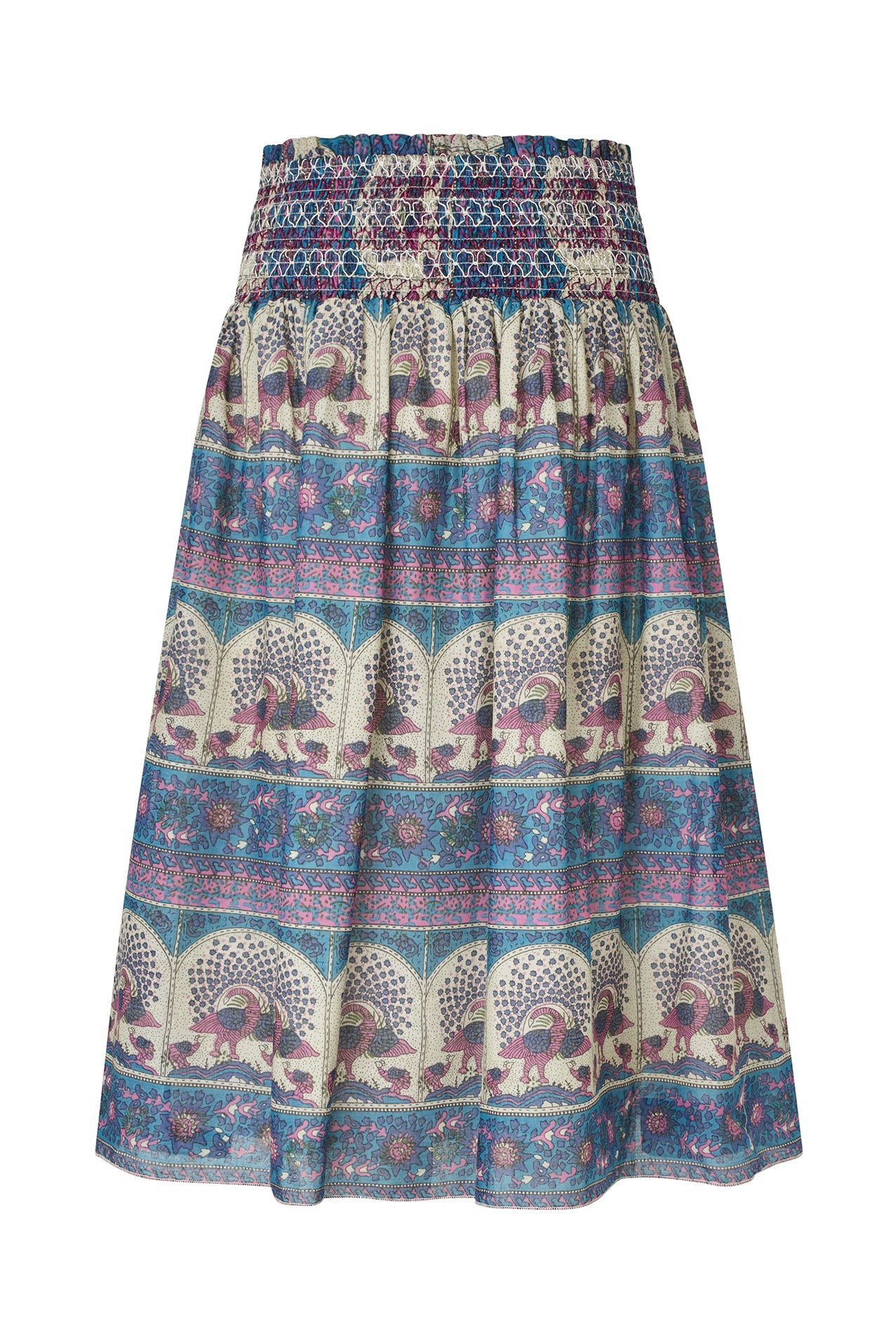 MyraLL Midi Skirt - Blue