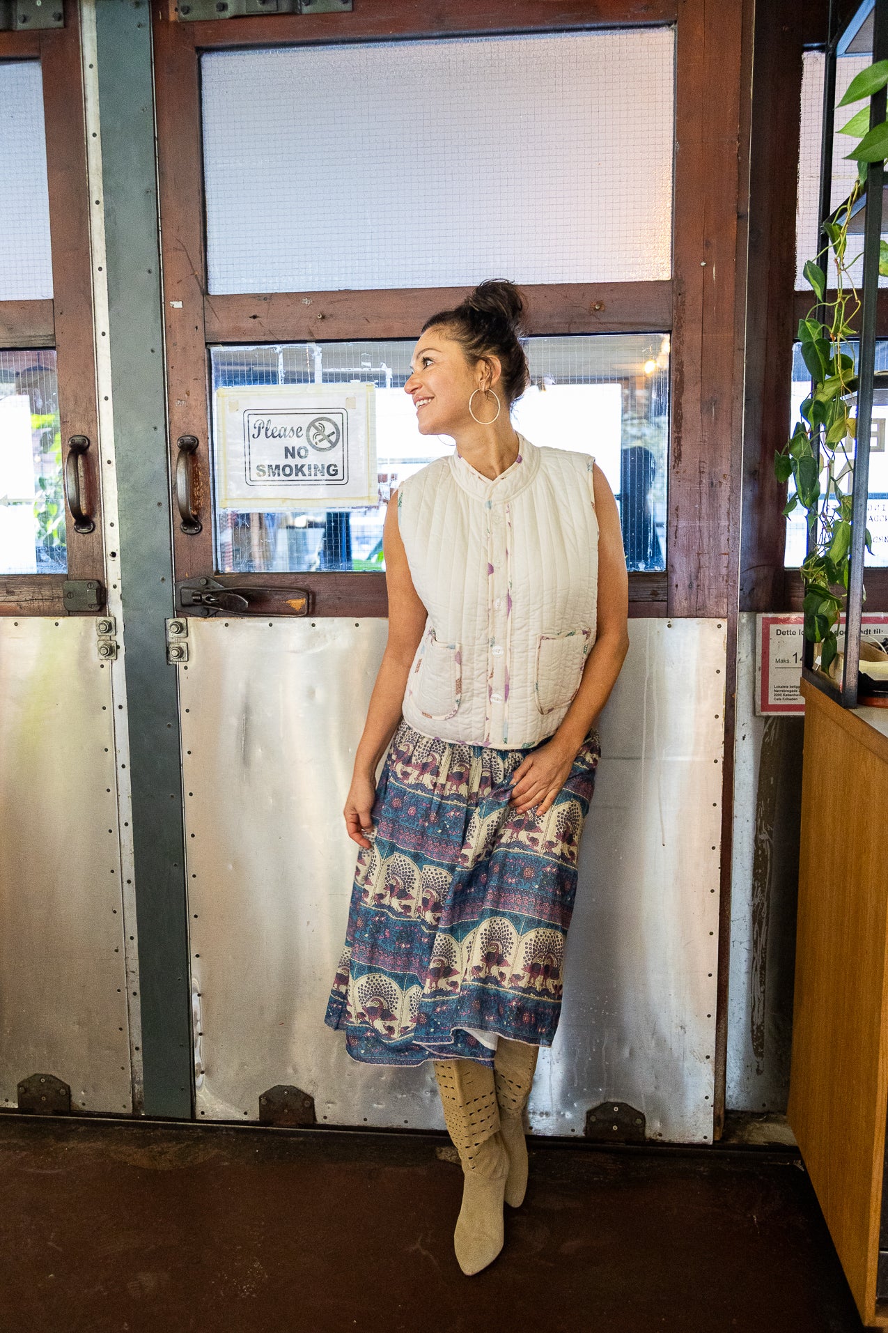 MyraLL Midi Skirt - Blue