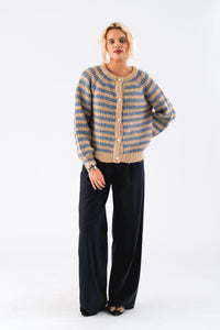 NovaLl Cardigan LS - Light Blue