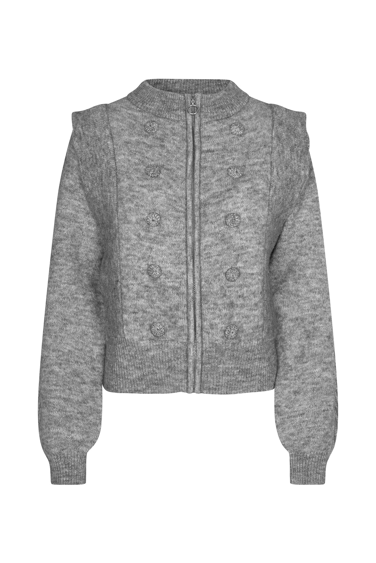 Lollys Laundry NoviaLL Knit Cardigan Cardigan 13 Light Grey Melange