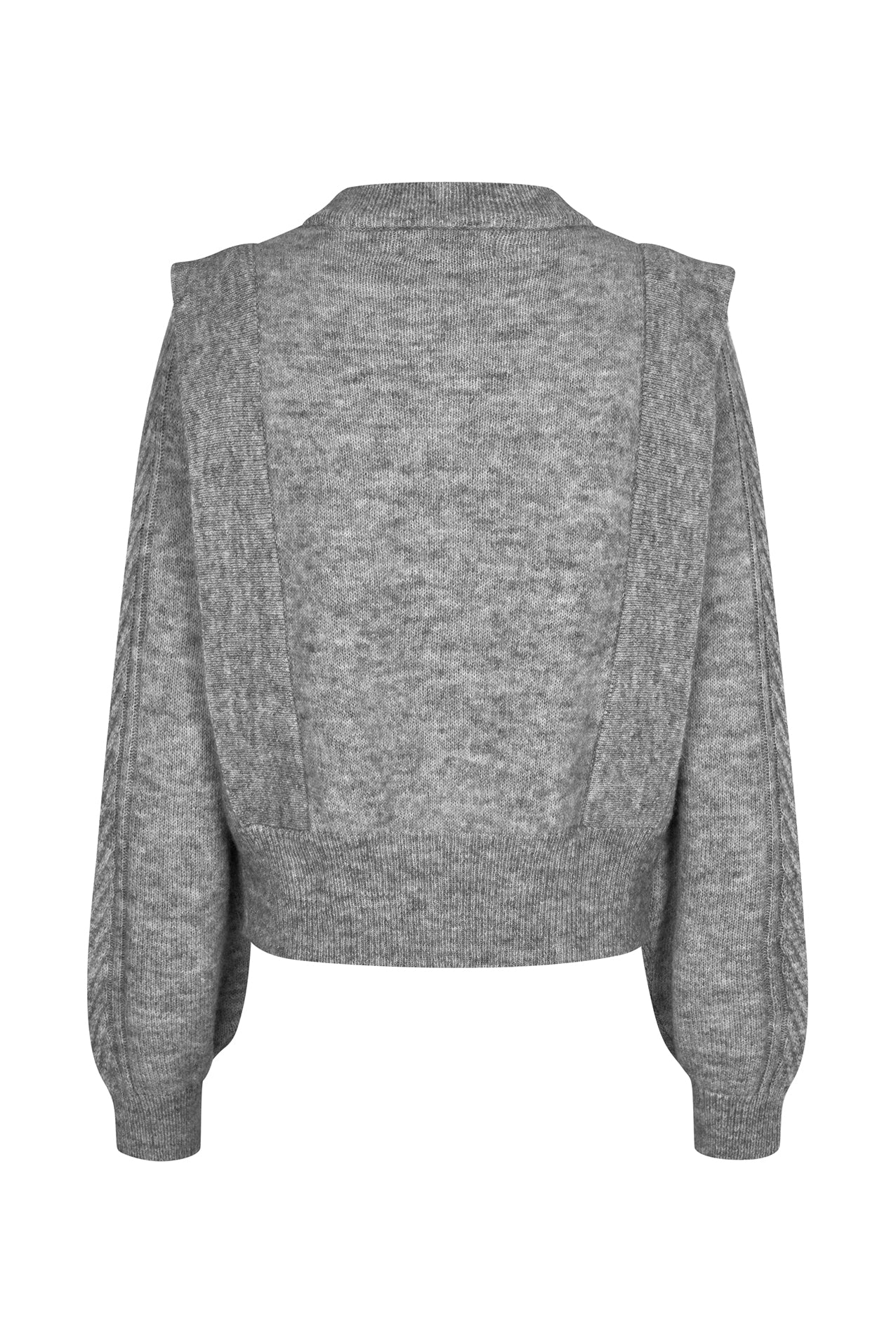 Lollys Laundry NoviaLL Knit Cardigan Cardigan 13 Light Grey Melange
