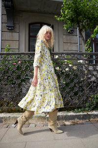 OliviaLL Midi Dress 3/4 - Flower Print