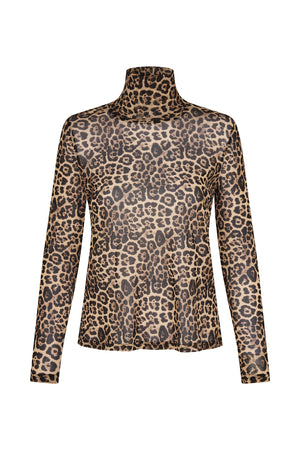 Lollys Laundry OrieLL Turtleneck Blouse Blouse 72 Leopard Print