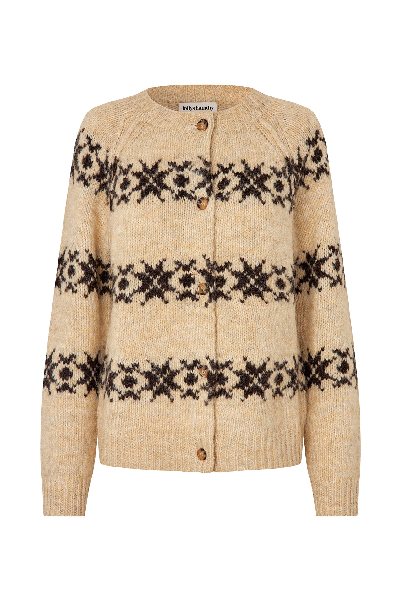 Lollys Laundry PadovaLL Cardigan Knit Cardigan 02 Creme
