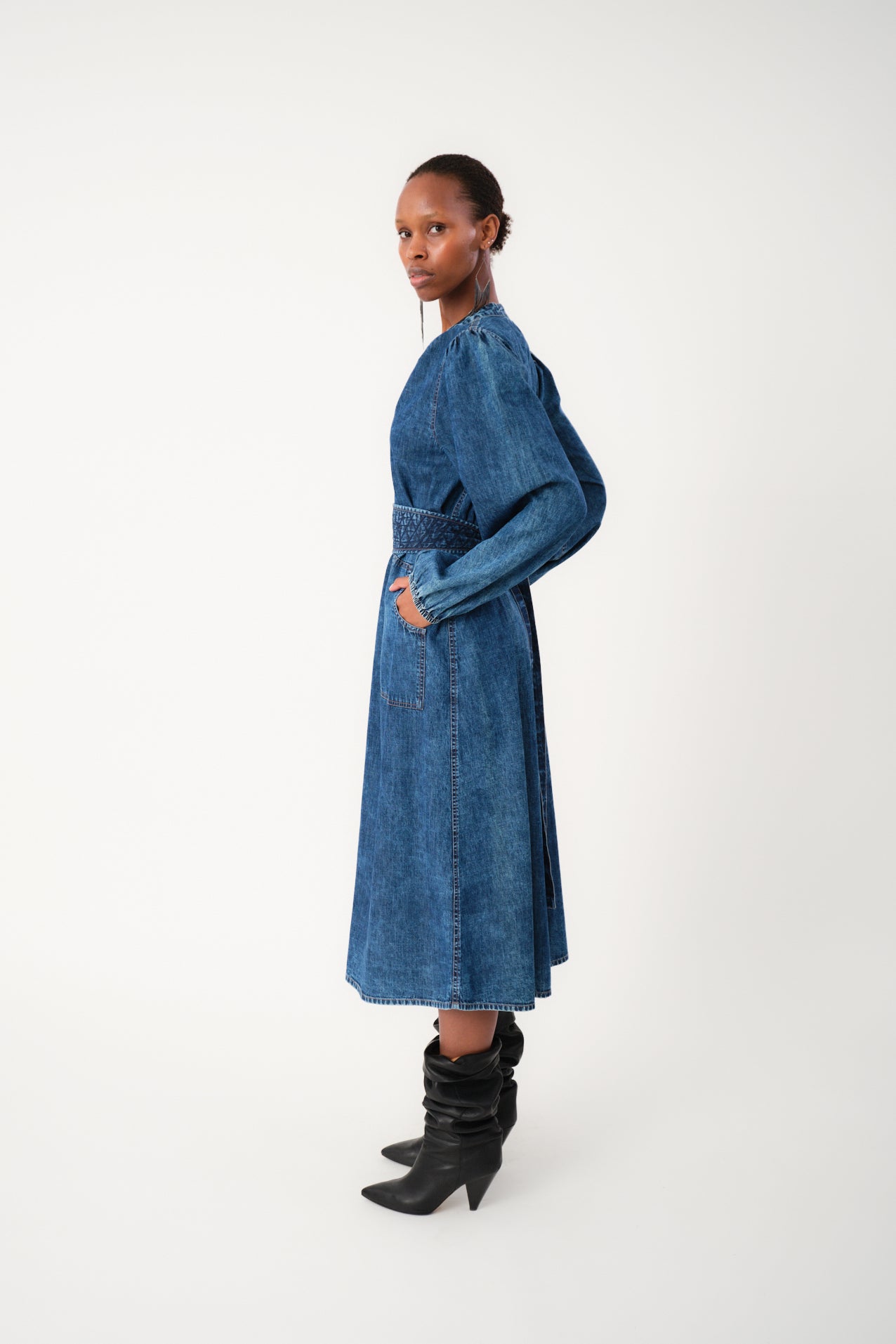 Lollys Laundry ParisLL Midi Dress Dress 20 Blue