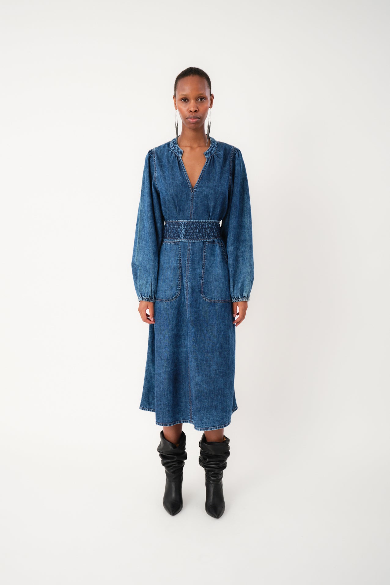 Lollys Laundry ParisLL Midi Dress Dress 20 Blue