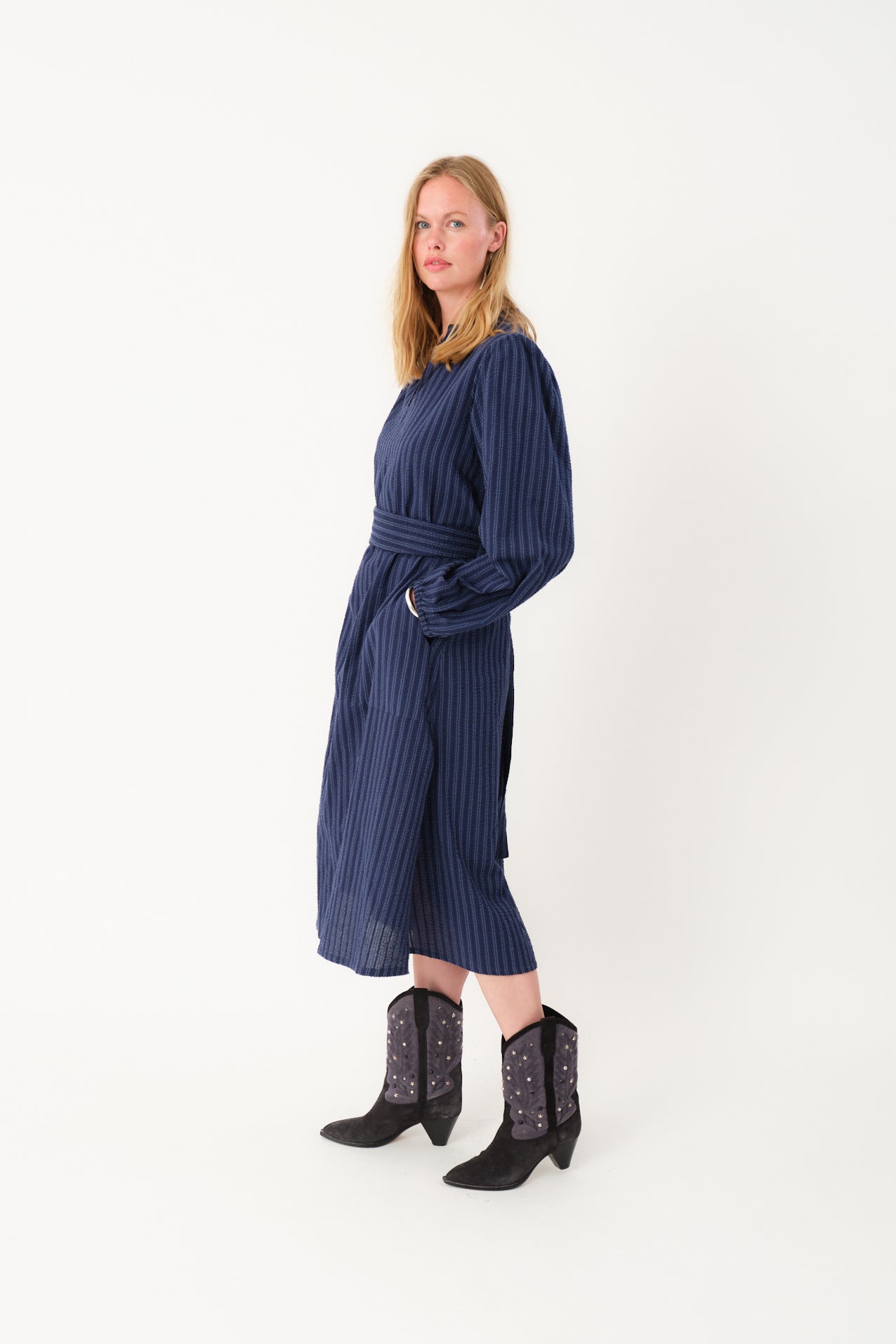 Lollys Laundry ParisLL Midi Dress Dress 80 Stripe