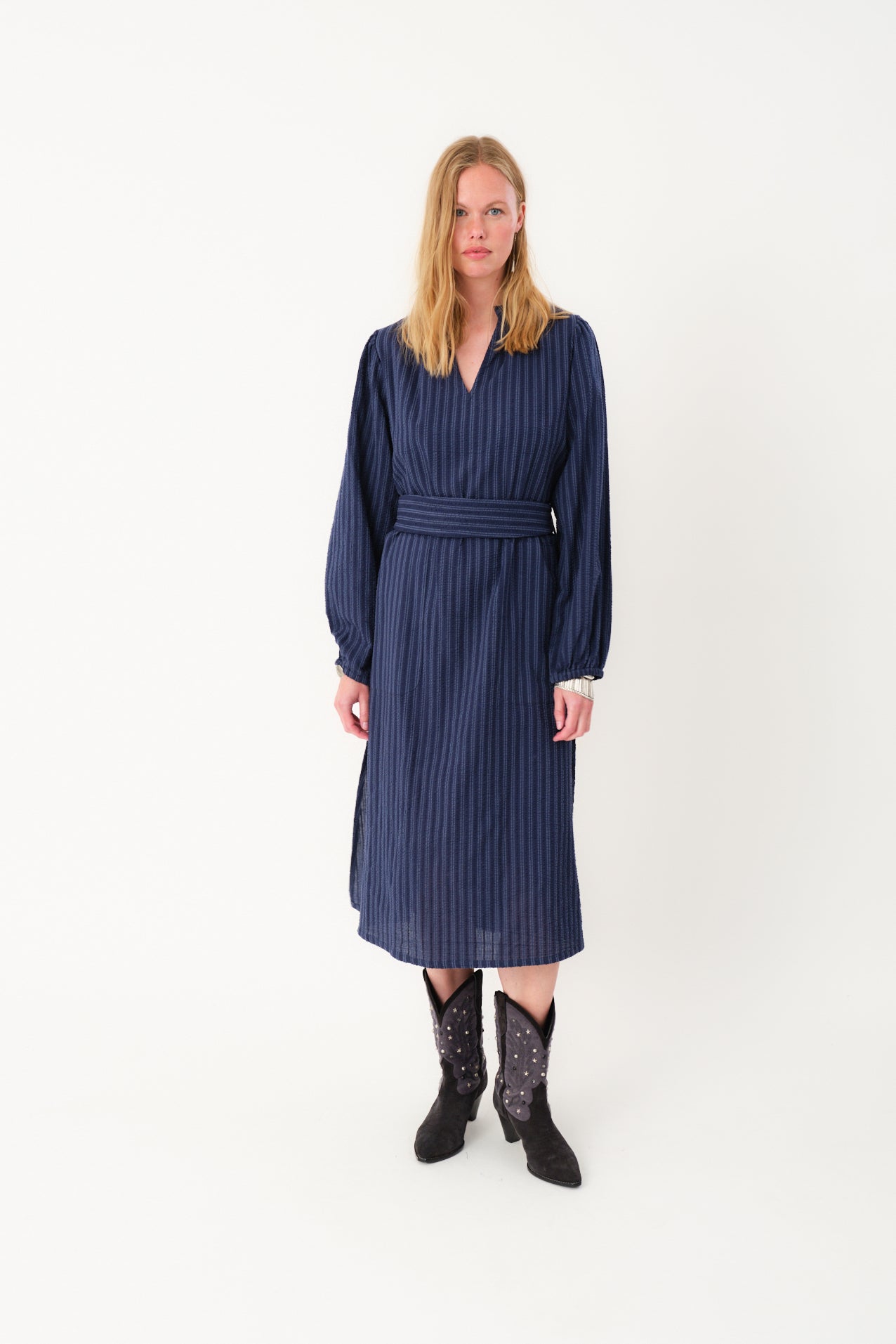 Lollys Laundry ParisLL Midi Dress Dress 80 Stripe