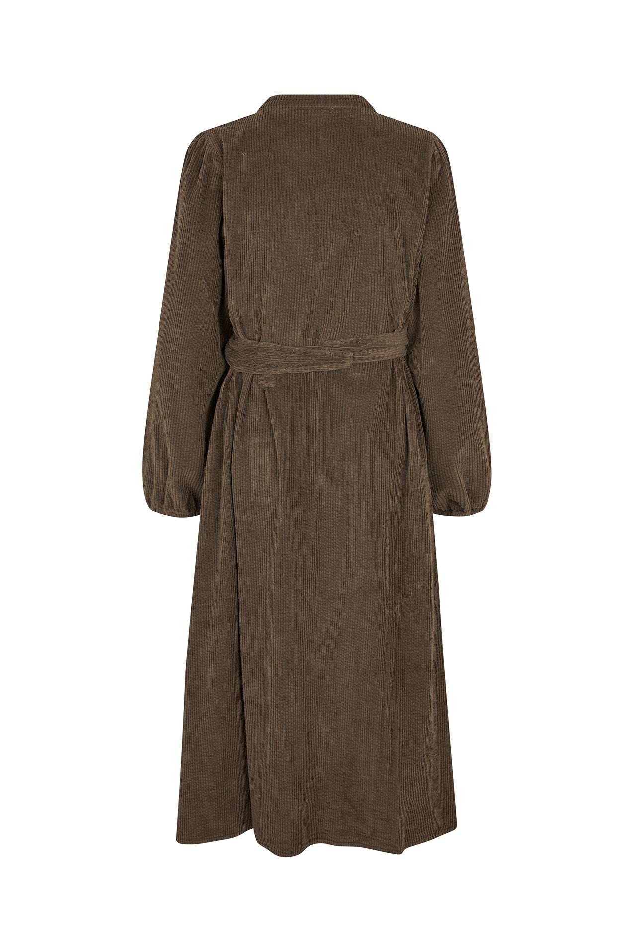 ParisLL brown dress in soft corduroy with waist belt | Lollys Laundry