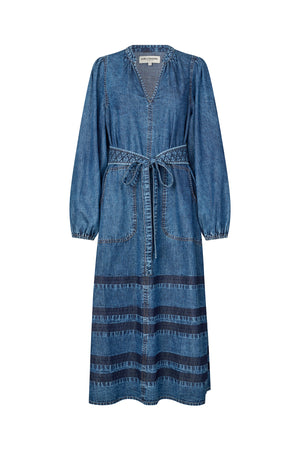 Lollys Laundry ParisLL Midi Dress Dress 20 Blue
