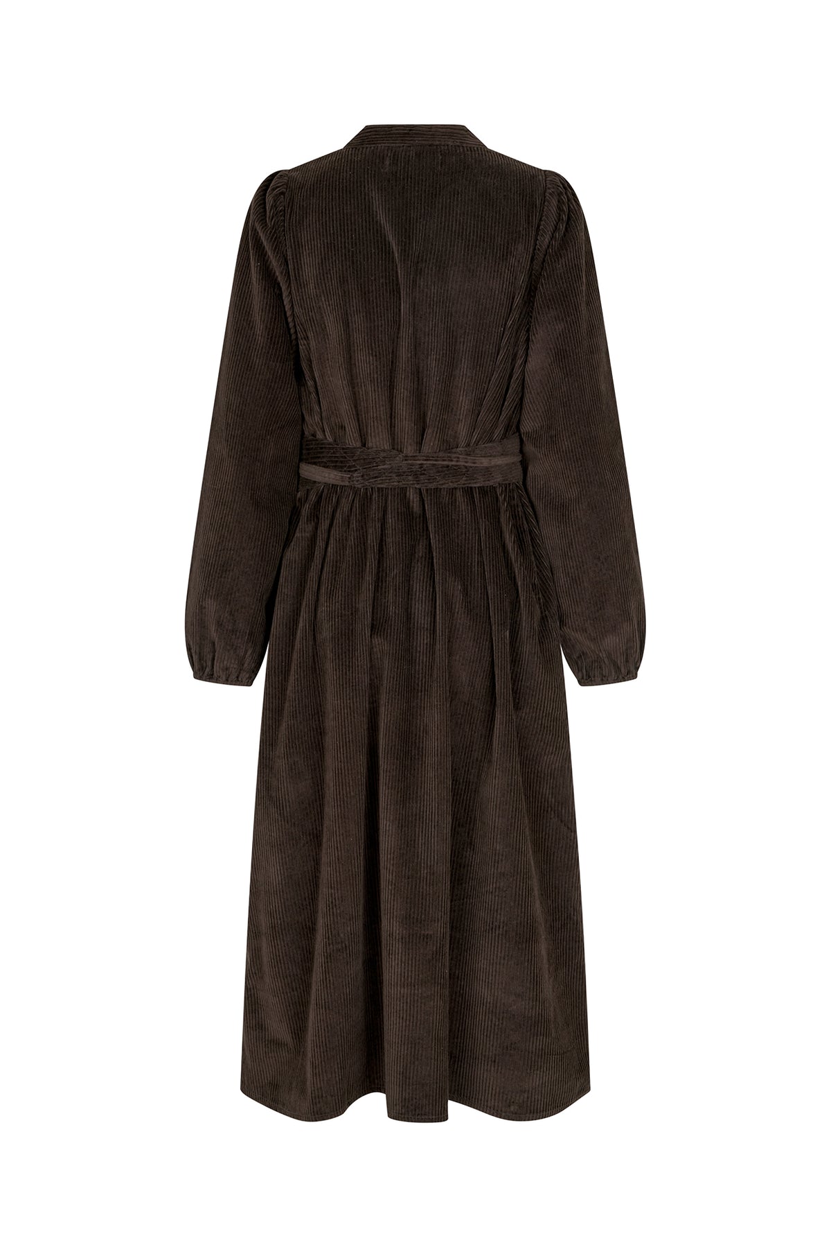 Lollys Laundry ParisLL Midi Dress LS Clothes  87 Dark Mokka
