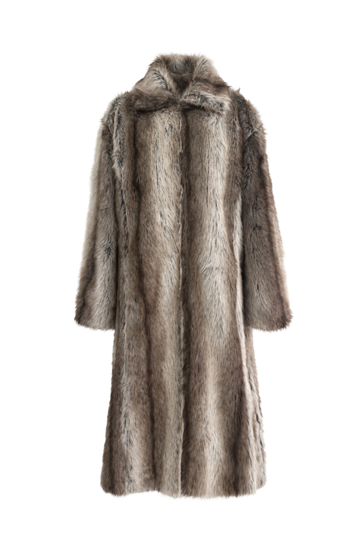 Lollys Laundry PetuniaLL Long Faux Fur Jacket Outerwear  59 Brown