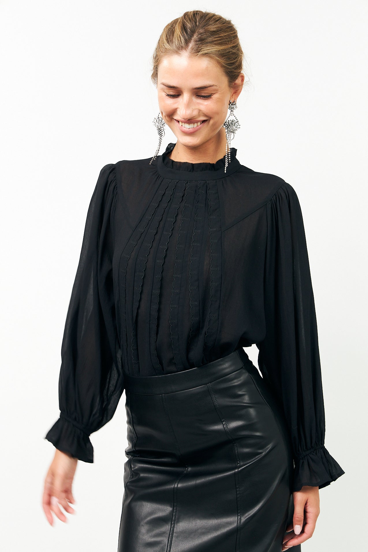 PresleyLL Blouse - Washed Black