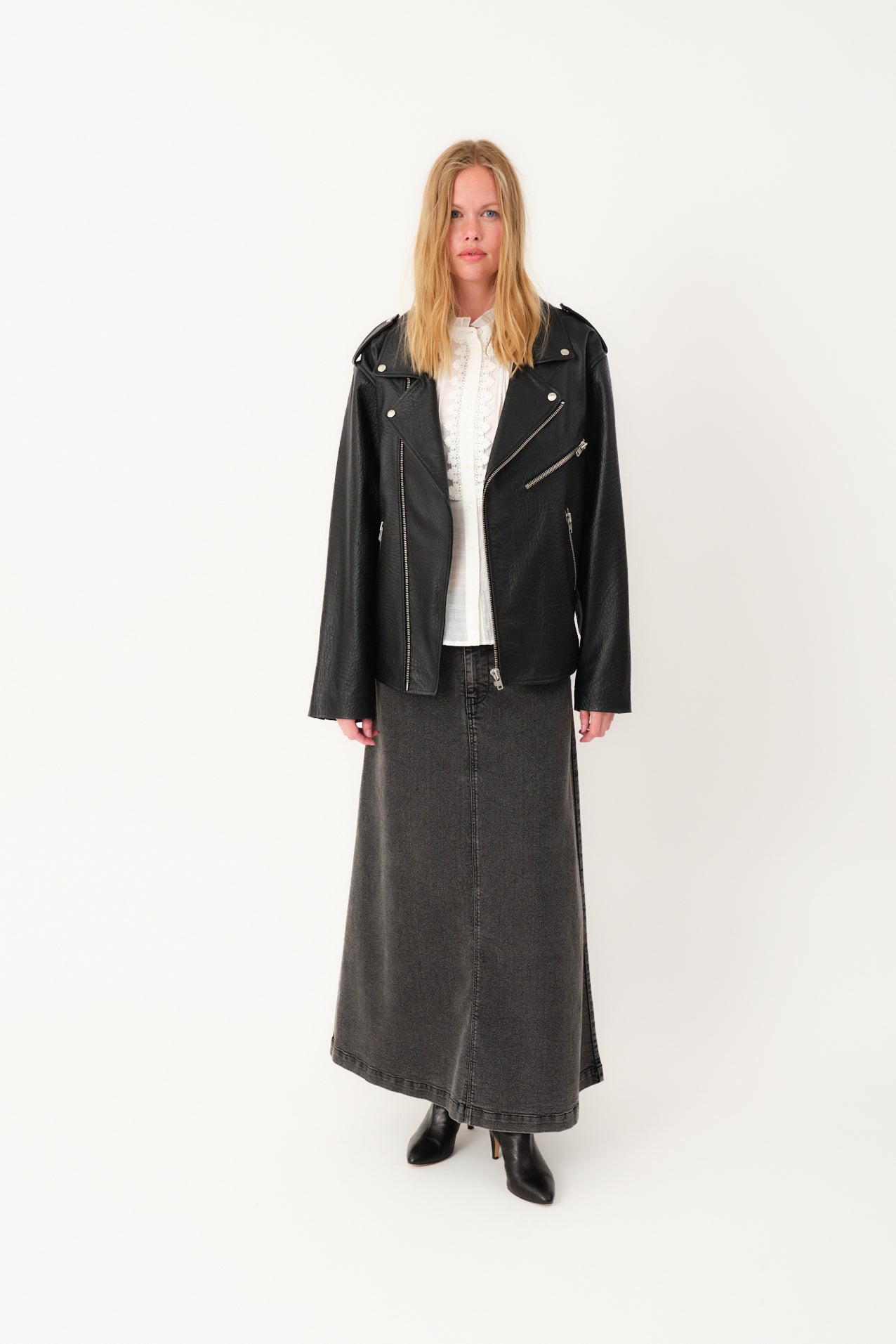 Lollys Laundry RayLL Leather Jacket Jacket 99 Black