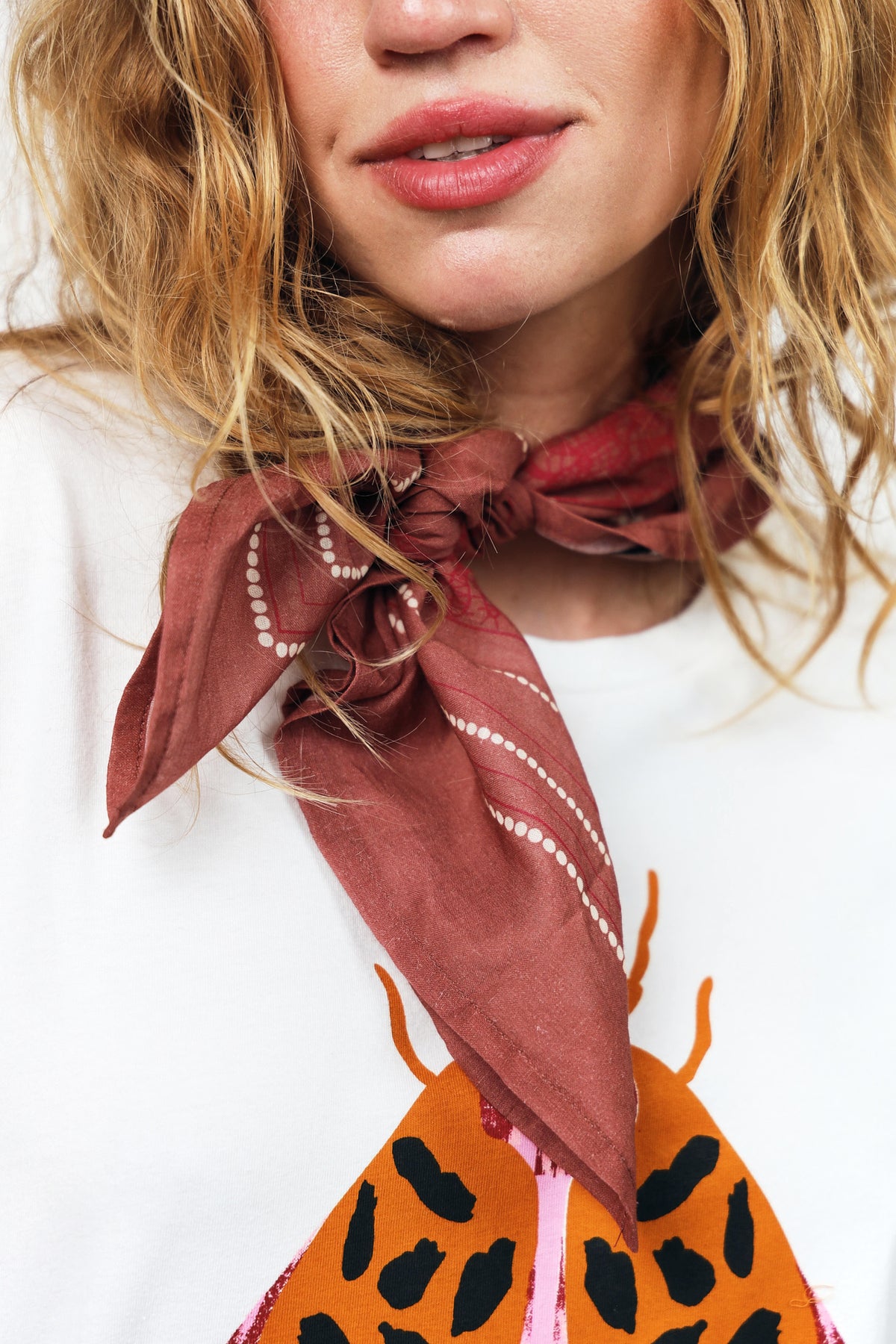 Lollys Laundry RoanLL Scarf Scarf  36 Dusty Rose