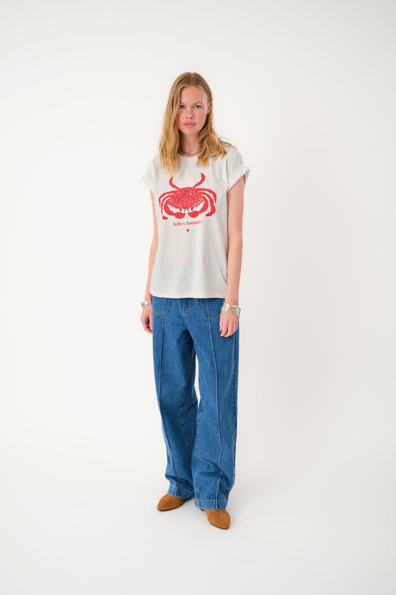 Lollys Laundry RomaLL Crab Tee T-shirt 01 White