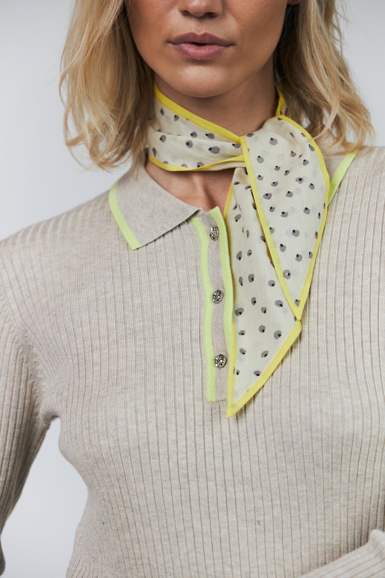 RosemaryLL Neck Scarf - Light Yellow