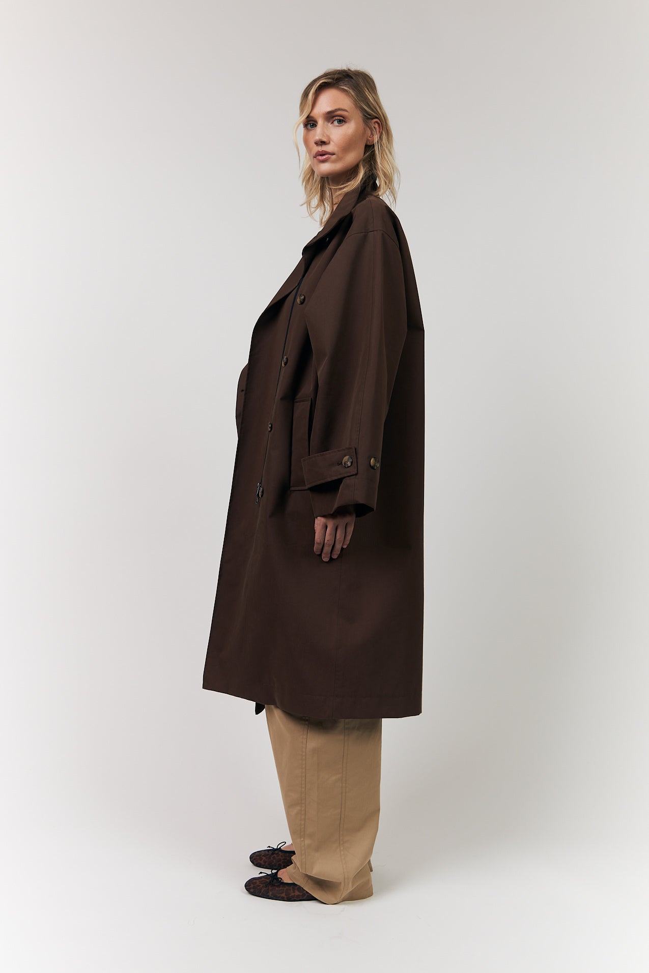 RussiLL Coat - Exclusive waterproof coat dark brown | Lollys Laundry