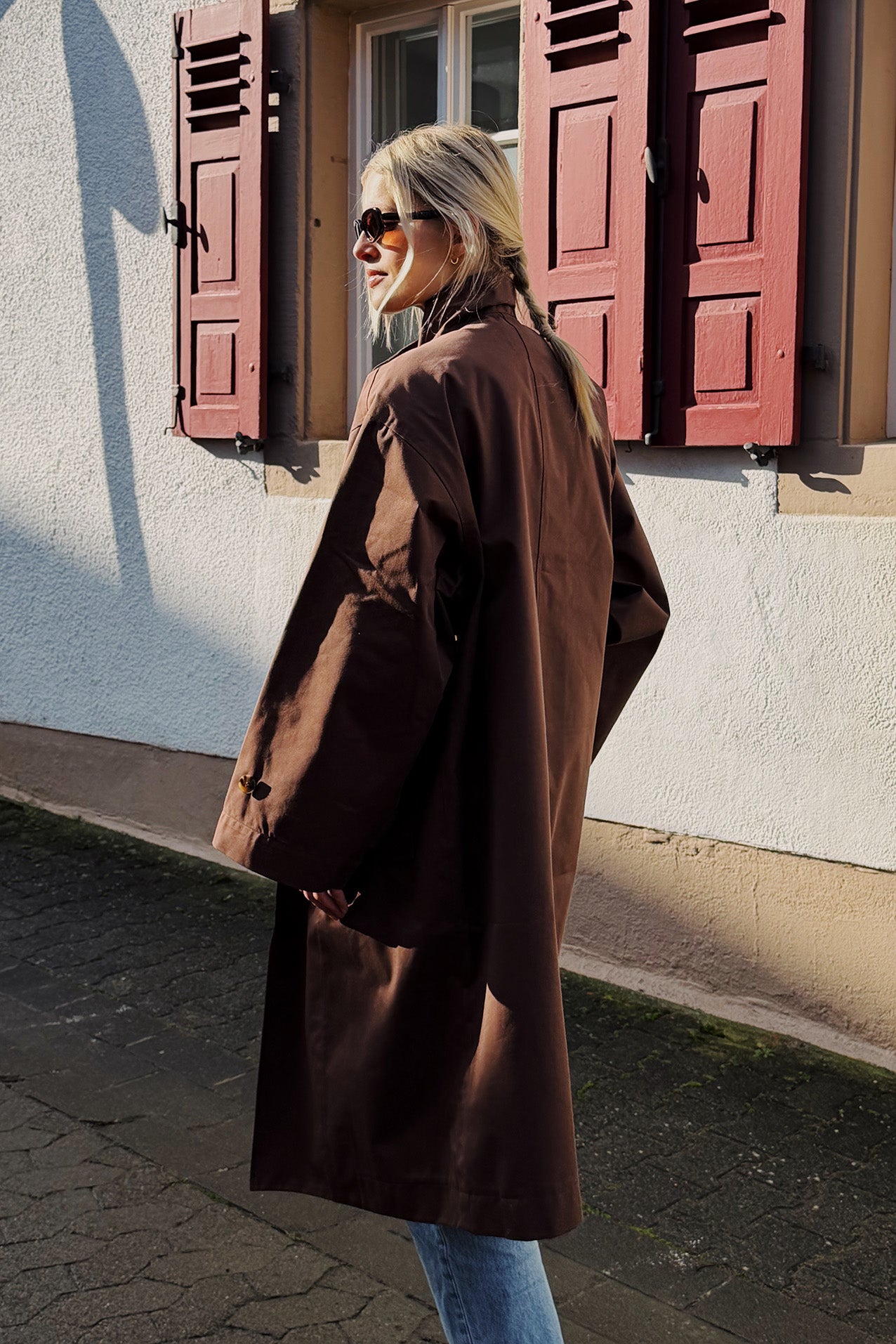 RussiLL long Coat - Dark Mokka