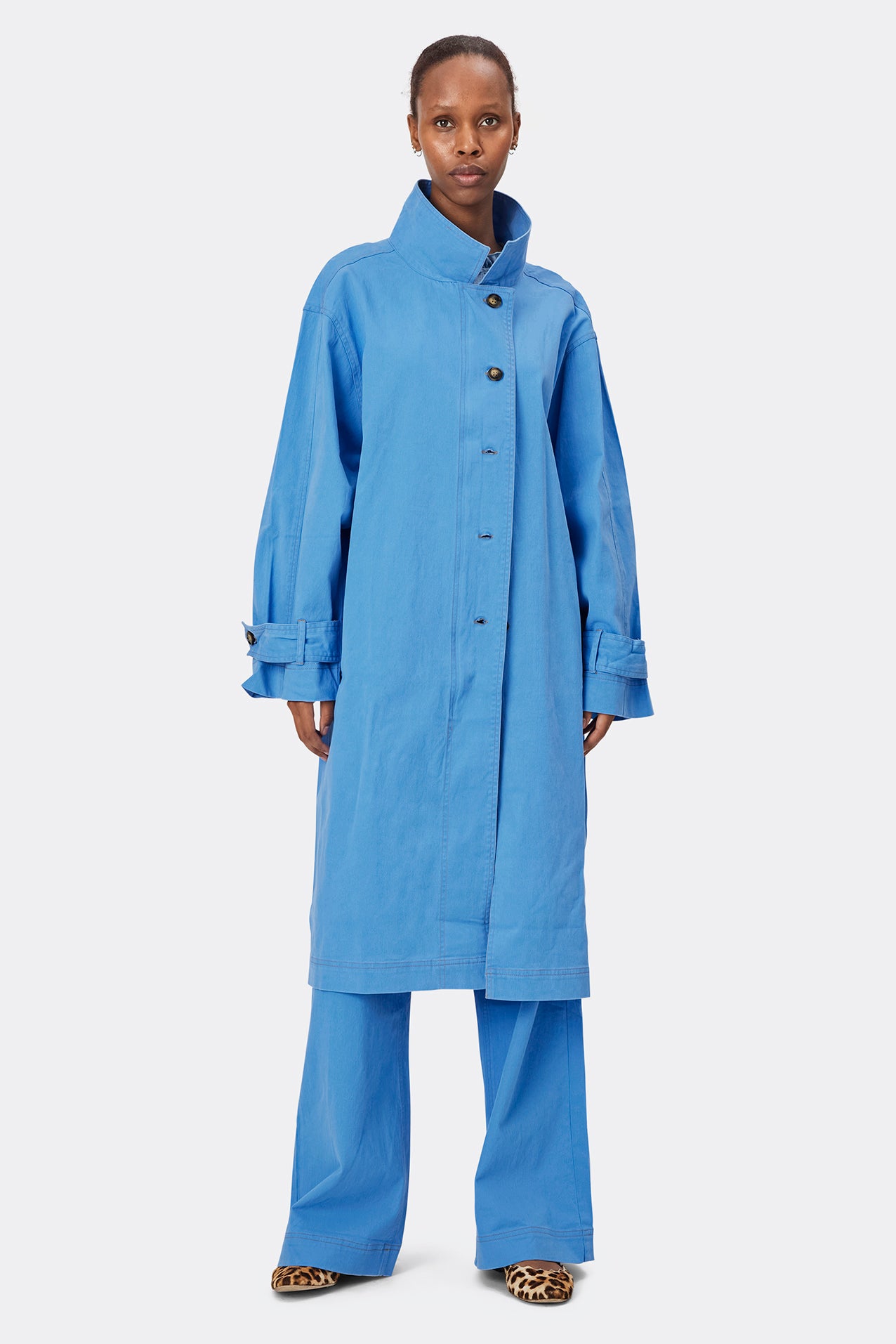 Lollys Laundry Russi Coat Jacket 22 Light Blue