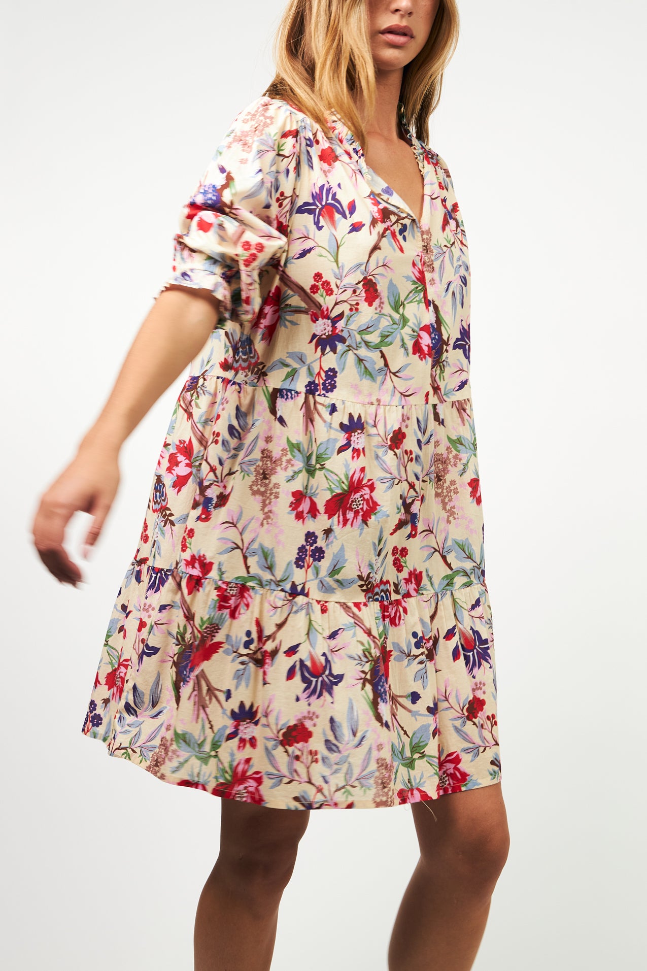 SabineLL Short Dress - 74 Flower Print