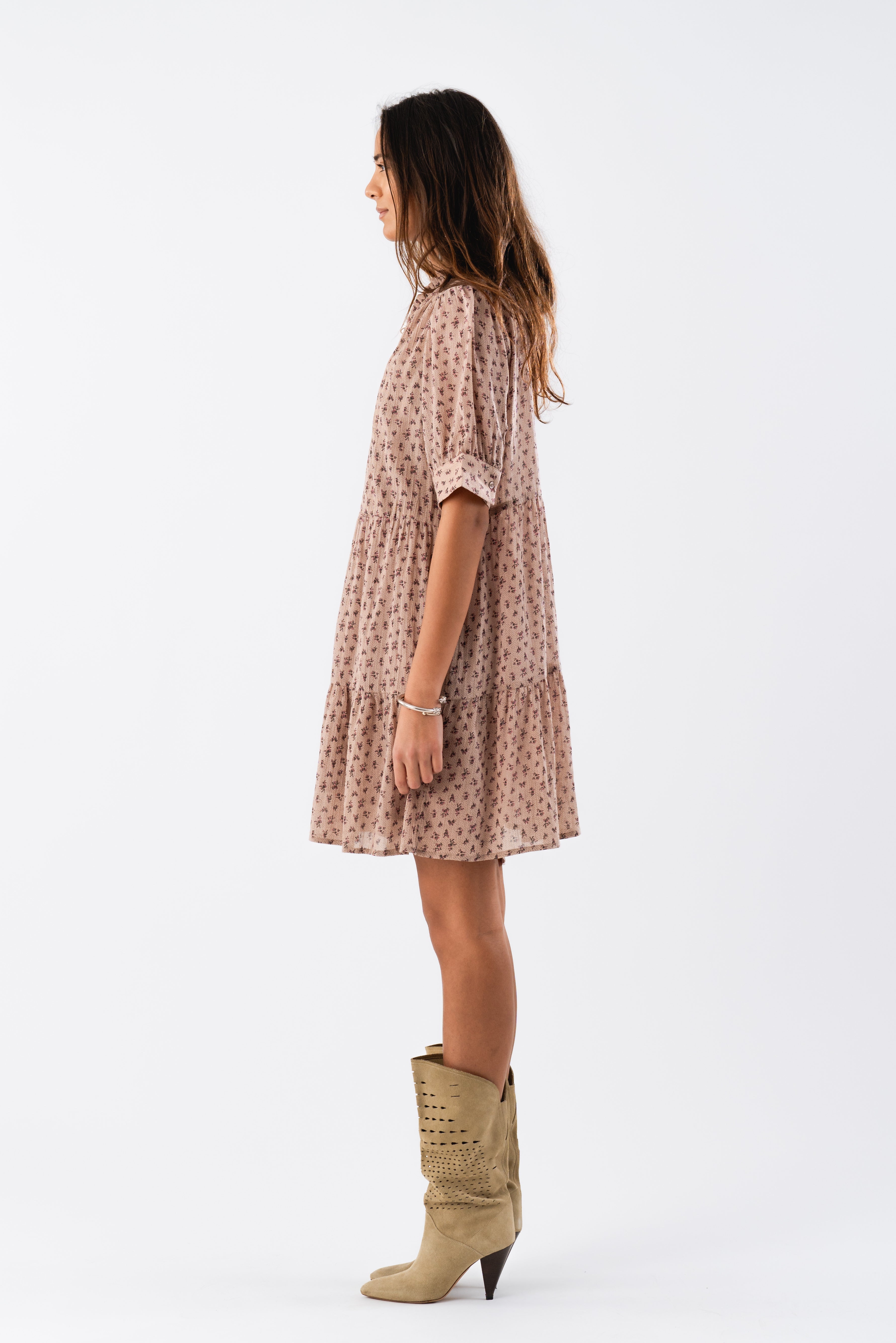 SabineLL Short Dress SS - Flower Print