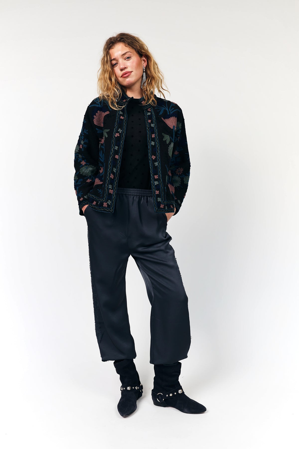 Lollys Laundry SadieLL Jacket Jacket  18 Washed Black