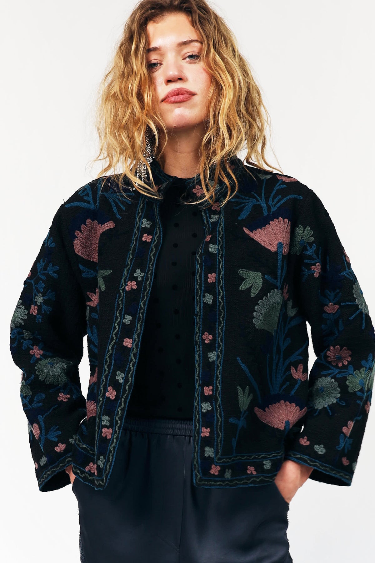 Lollys Laundry SadieLL Jacket Jacket  18 Washed Black