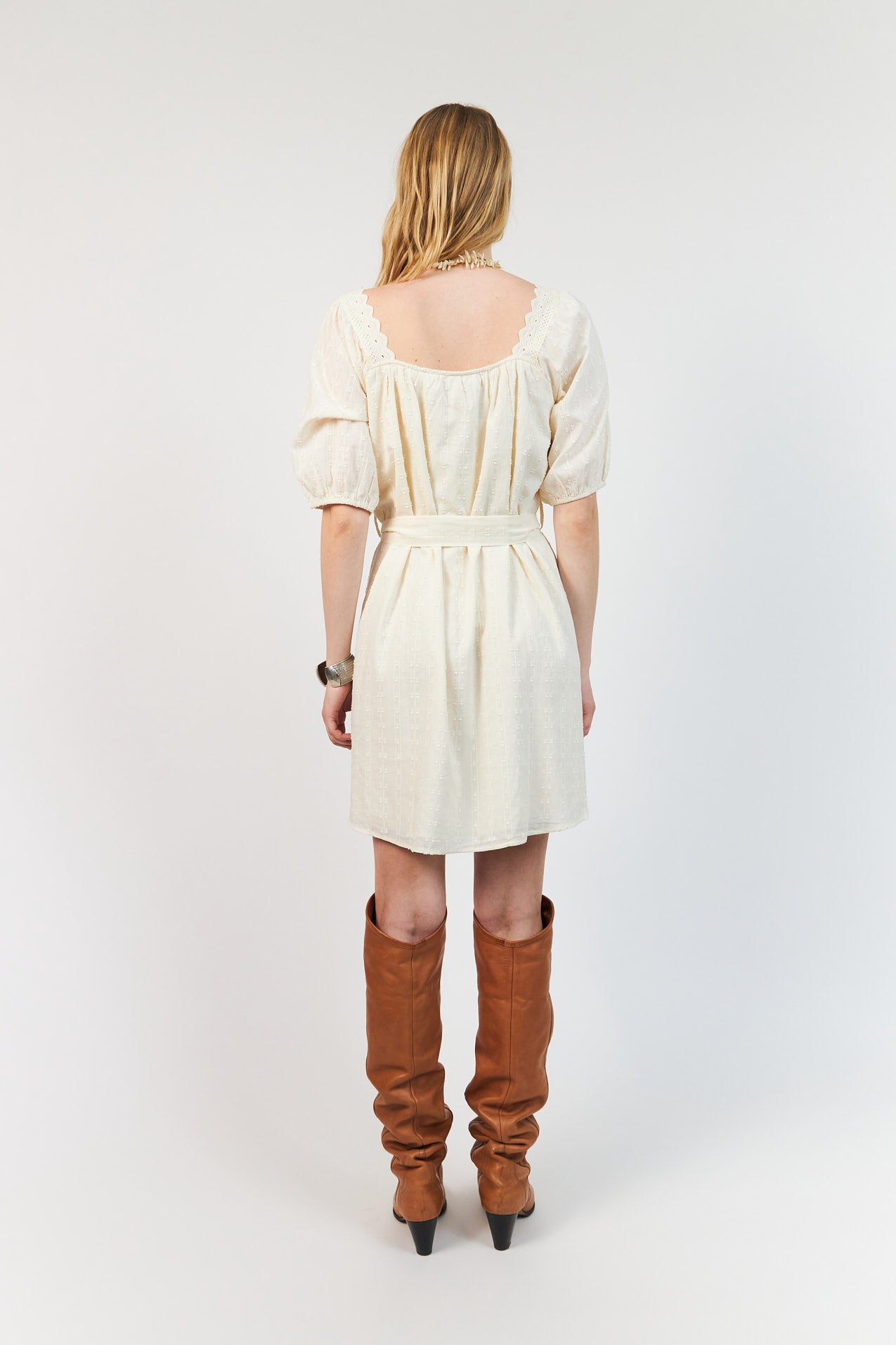 SasharLL Short Dress - Creme