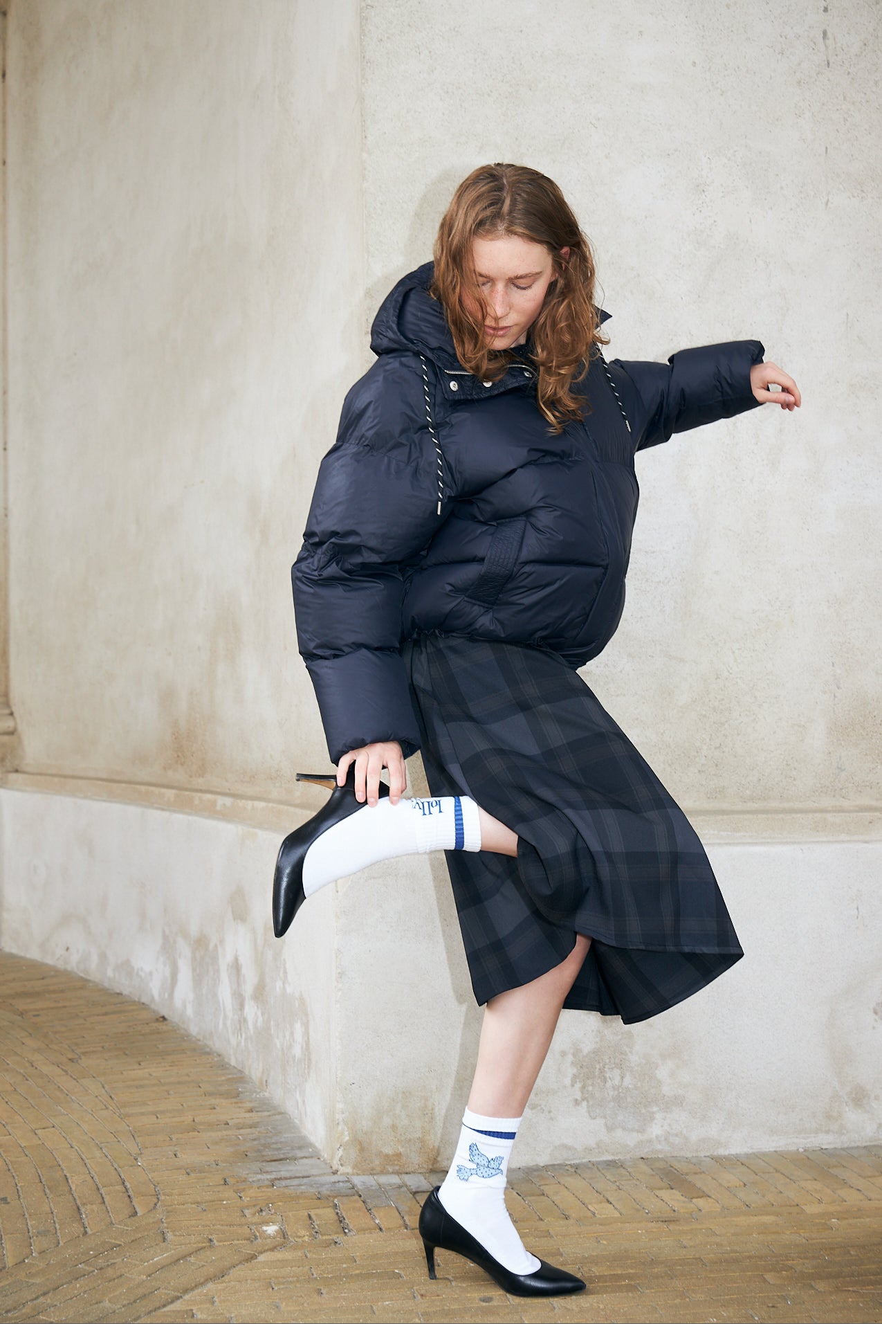 ShelbyLL Matte Puffer Jacket in Navy | Lollys Laundry