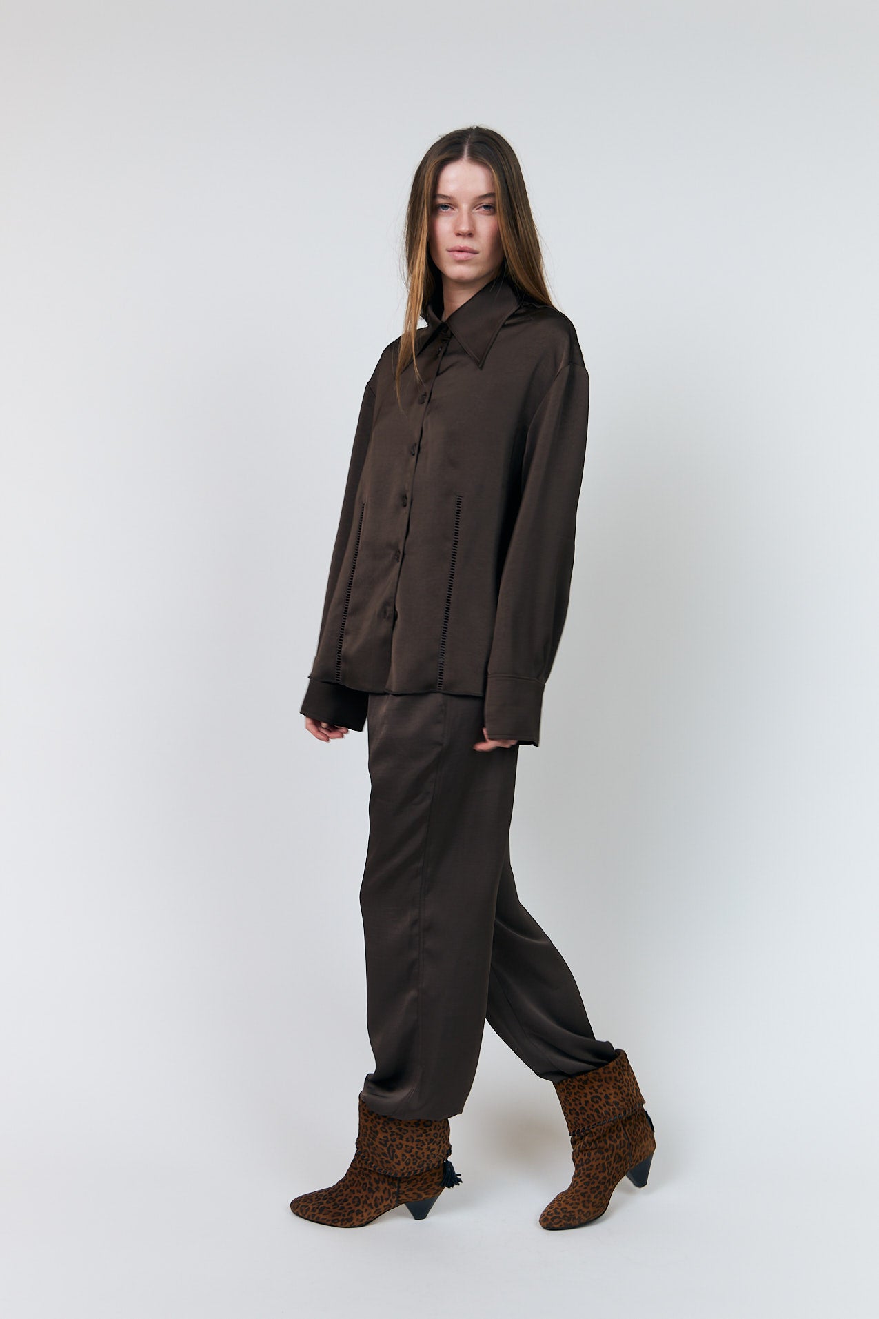 Lollys Laundry SolLL Shirt Shirt 87 Dark Mokka