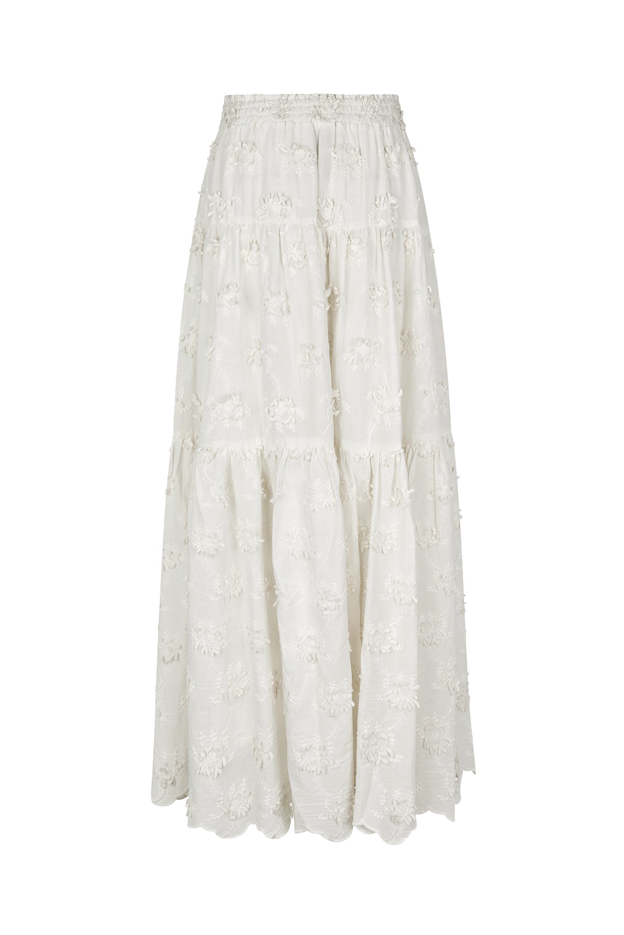 Lollys Laundry SunsetLL Maxi Skirt Skirt 02 Creme