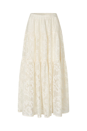 Lollys Laundry SunsetLL Maxi Skirt Skirt 02 Creme