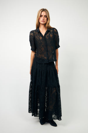 Lollys Laundry SunsetLL Maxi Skirt Skirt 27 Dark Navy