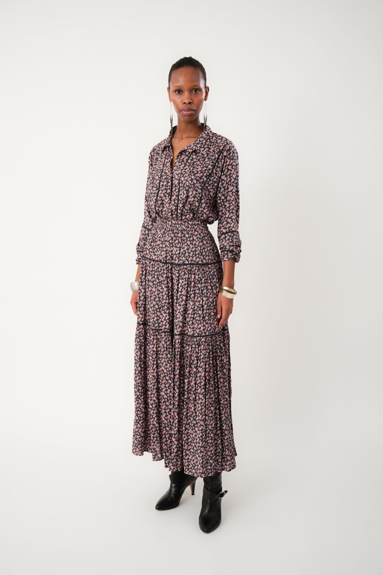 Lollys Laundry SunsetLL Maxi Skirt Skirt 18 Washed Black