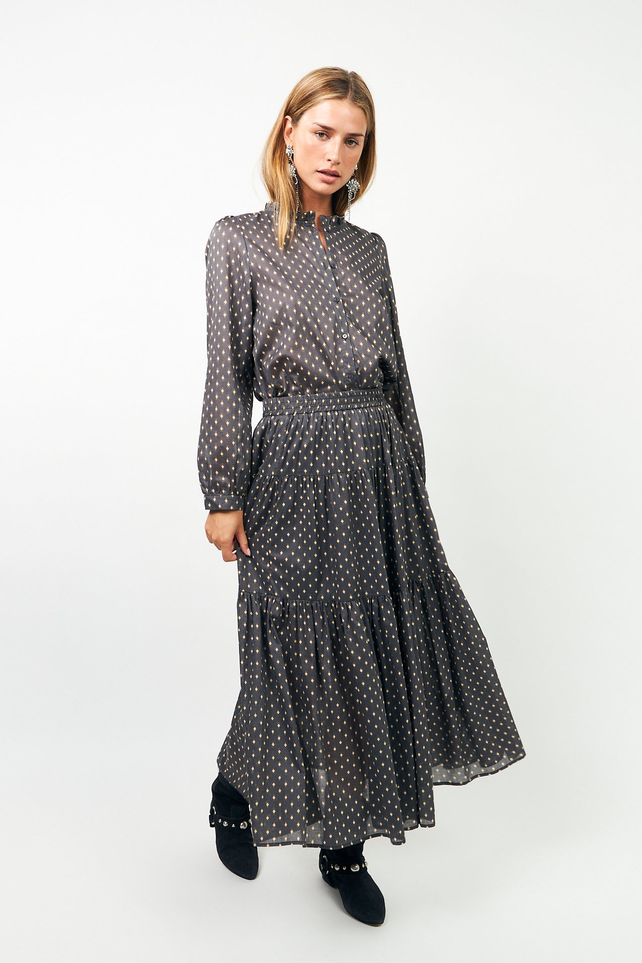 SunsetLL Maxi Skirt - Dark Blue