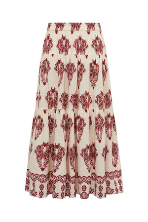 Lollys Laundry SunsetLL Maxi Skirt Skirt 02 Creme