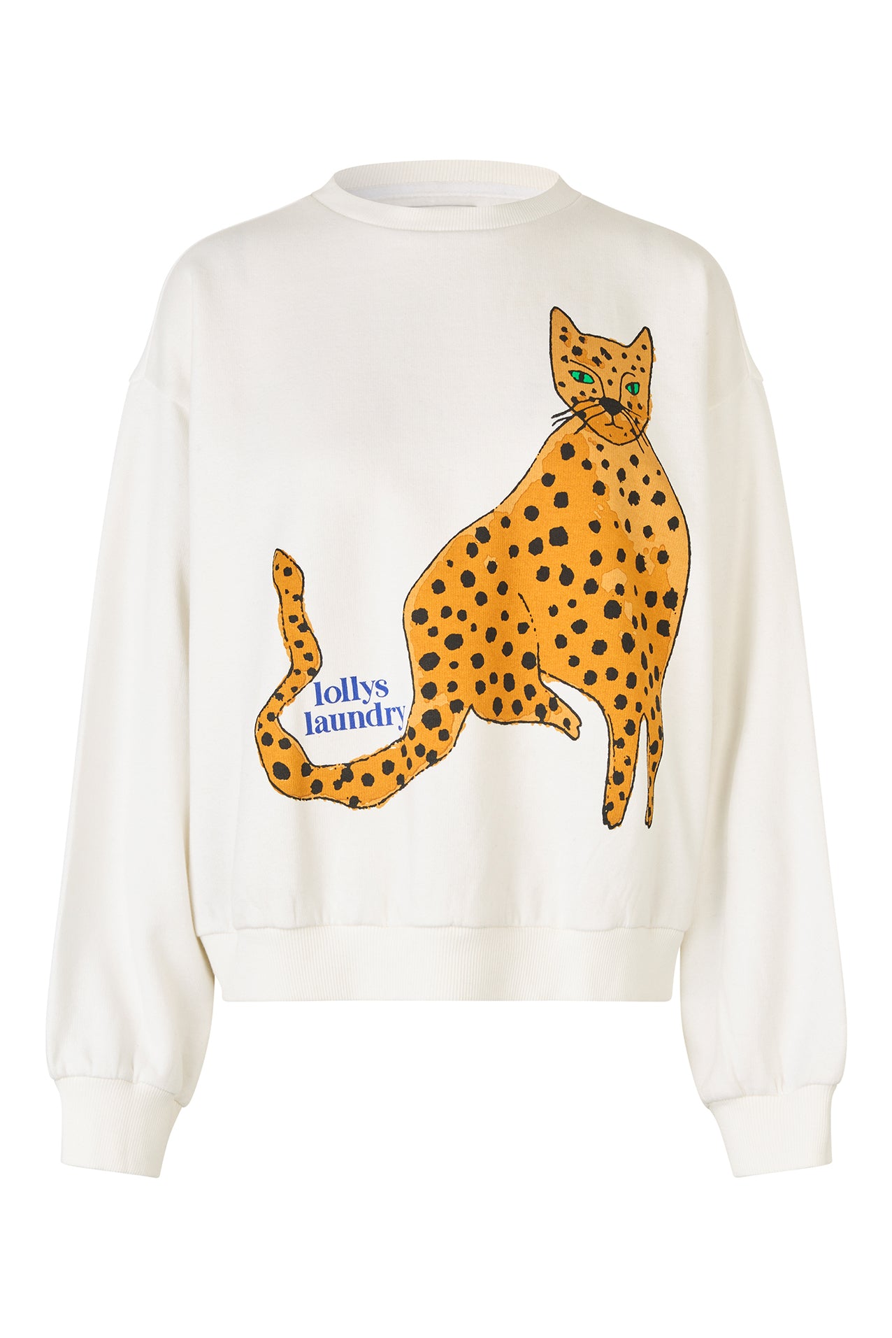 Lollys Laundry SydneyLL Leopard Sweatshirt Sweatshirt 01 White