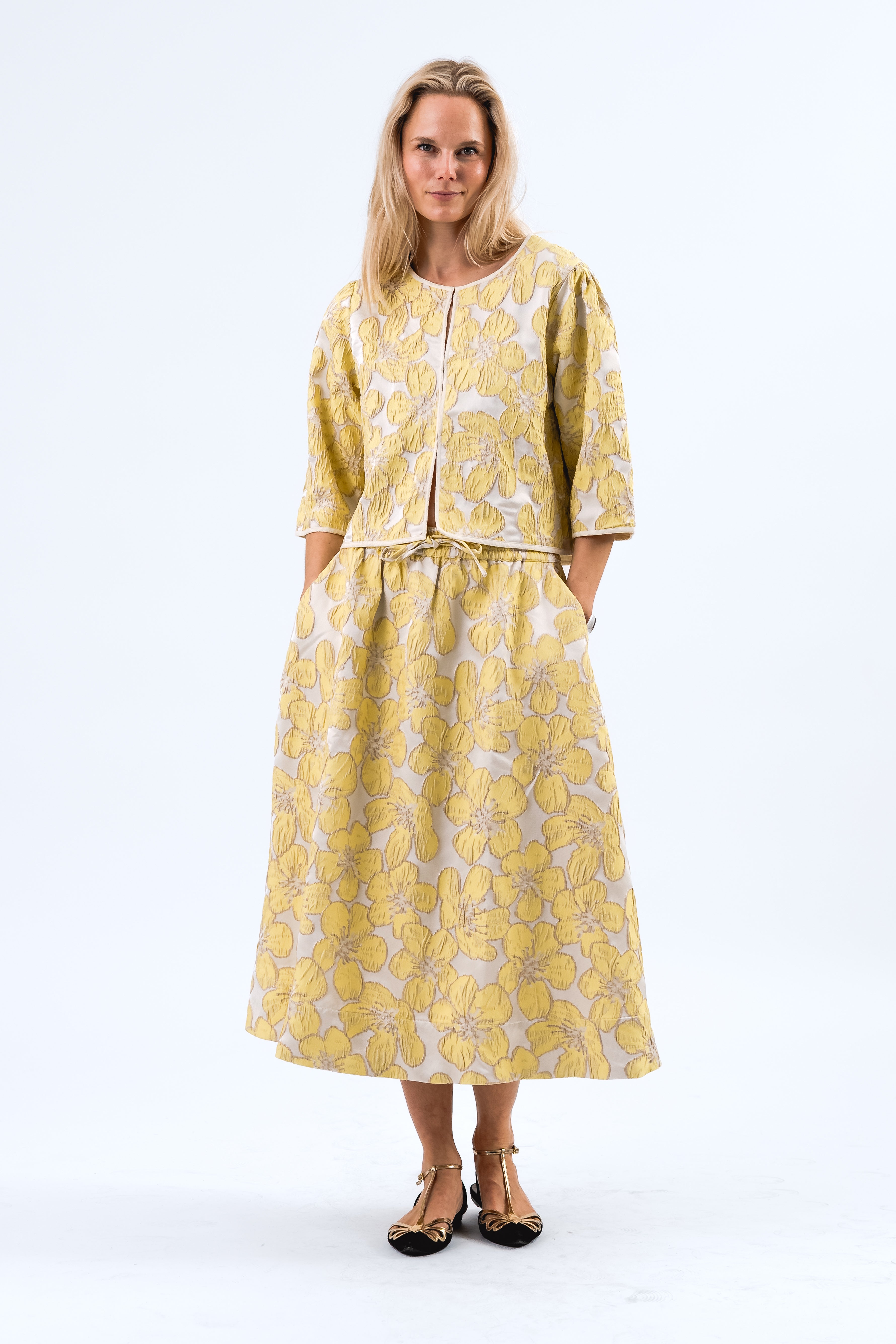 Lollys Laundry TrineLL Short Jacket 3/4 Jacket 93 Light Yellow