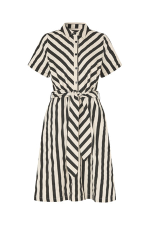 Striped shirt dress in green and white | Lollys Laundry Striped shirt dress in green and white | Lollys Laundry