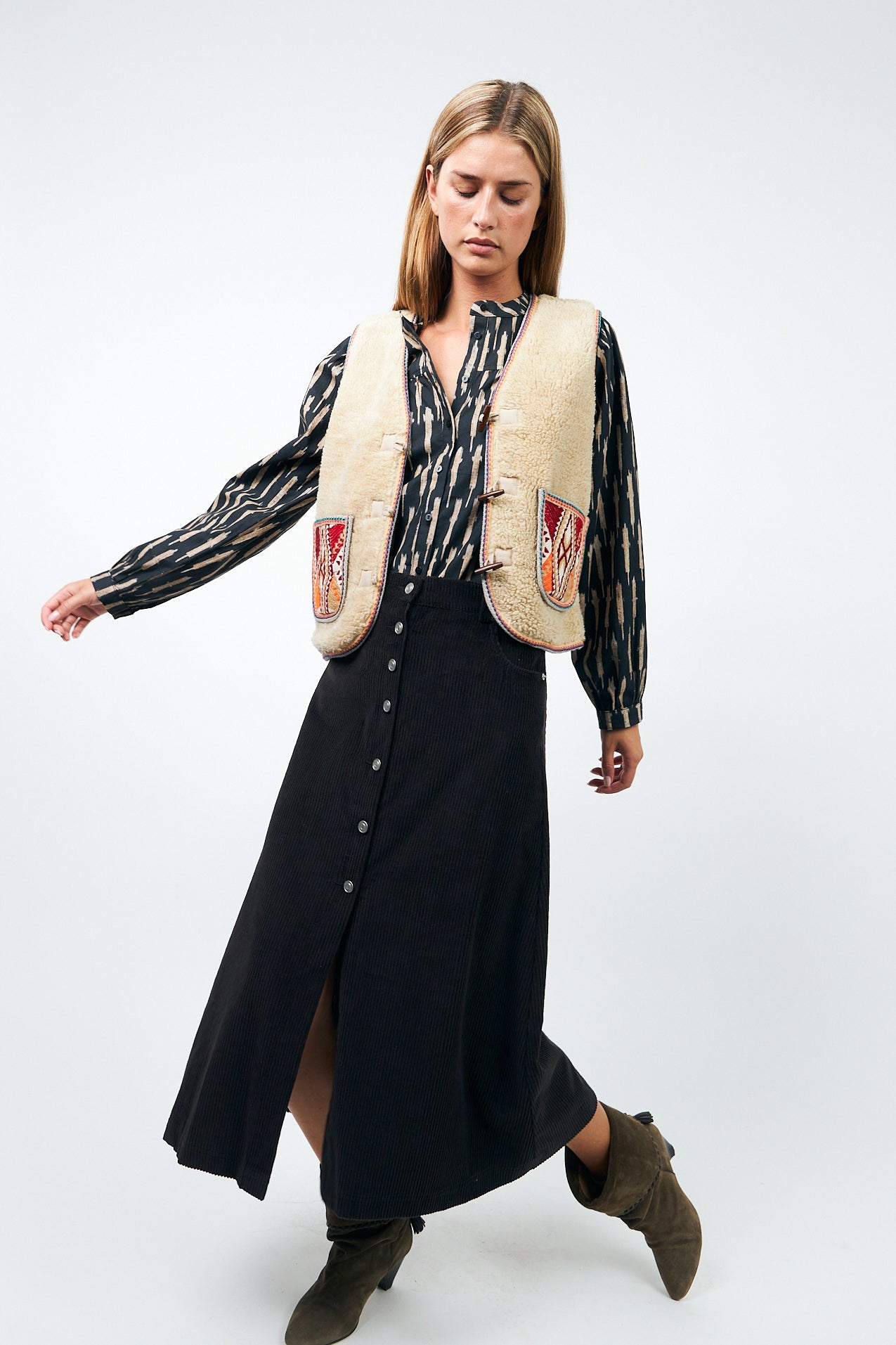 UnaLL Maxi Skirt - Dark Mokka
