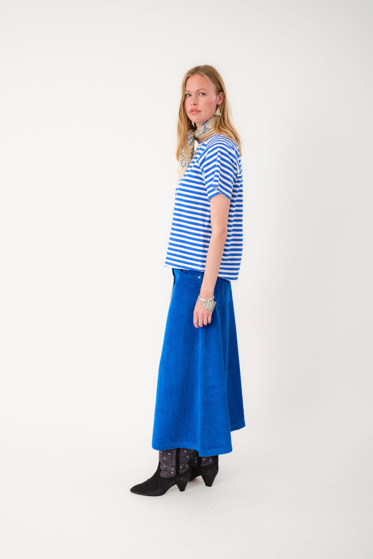 Lollys Laundry UnaLL Maxi Skirt Skirt 97 Neon Blue