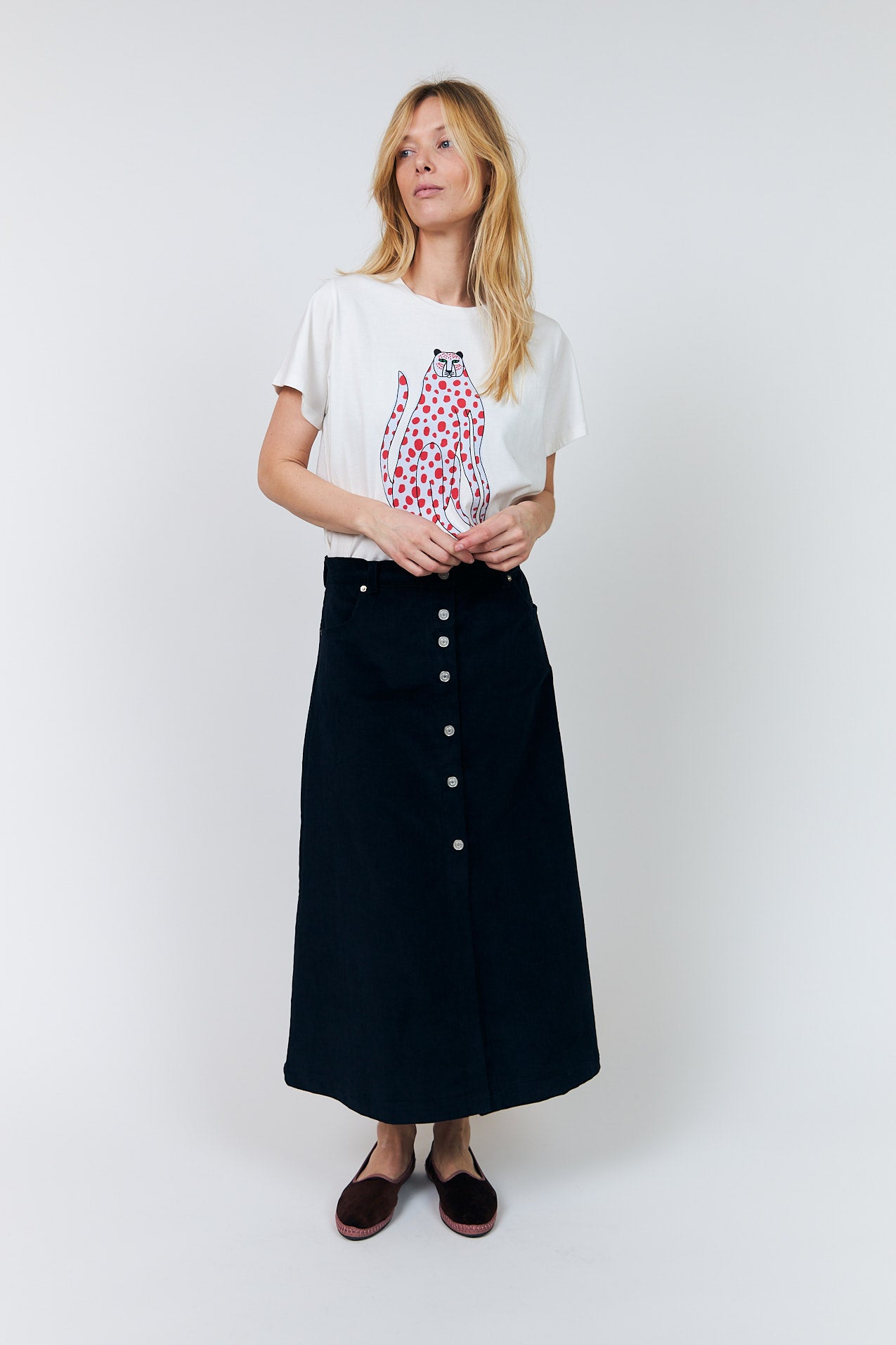 Lollys Laundry UnaLL Maxi Skirt Skirt 23 Dark Blue