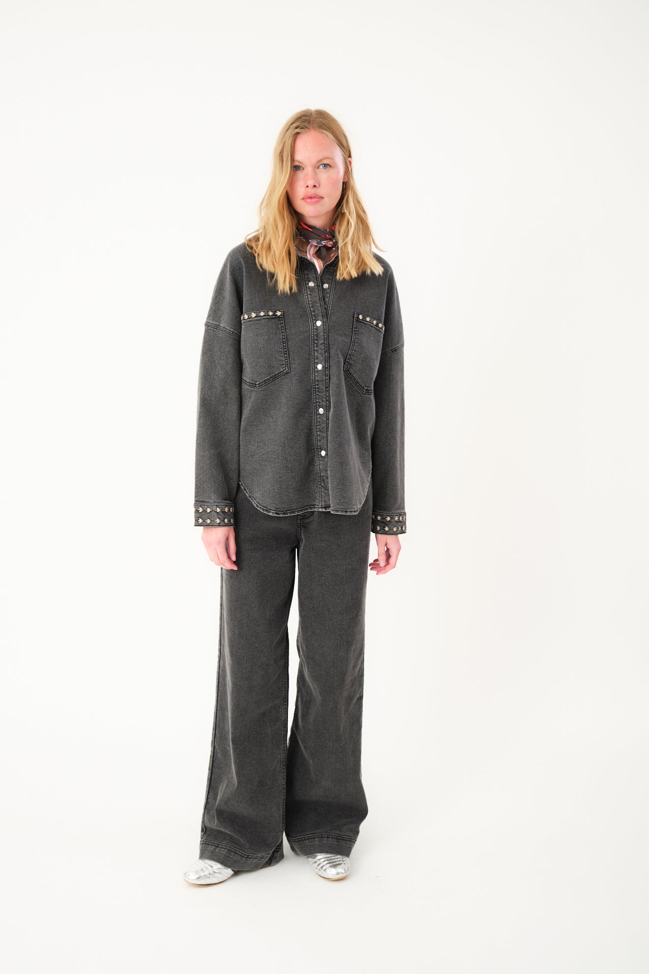 Lollys Laundry VeidaLL shirt Shirt 18 Washed Black