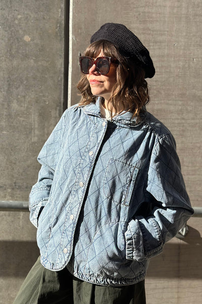 ViolaLL Quilted Denim Jacket | Lollys Laundry